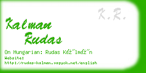 kalman rudas business card